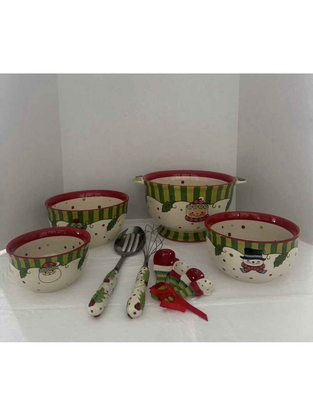 Temp‑tations by Tara “Winter Whimsy” Nesting Mixing Bowl Set | 14 Piece Set By